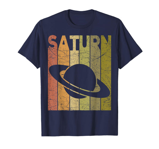 Saturn Vintage Saturn Planet Retro Space Nerd T-Shirt