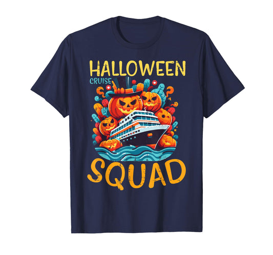 Halloween Cruise Squad Crew Costume Family Men Women Kids T-Shirt