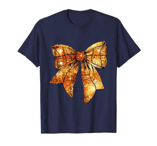 Basketball Mom Coquette Bow For Gameday T-Shirt