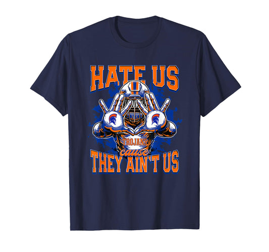James Island Charter Trojans Logo Hate Us Cause They Ain't T-Shirt