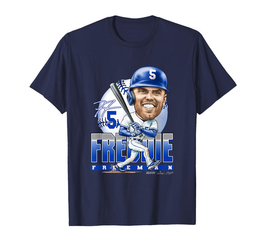 Freddie Freeman Los Angeles Baseball Mudge Studios T-Shirt