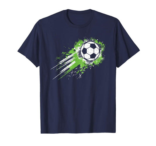 Soccer Ball Vintage Soccer Player Men Boys Kids T-Shirt