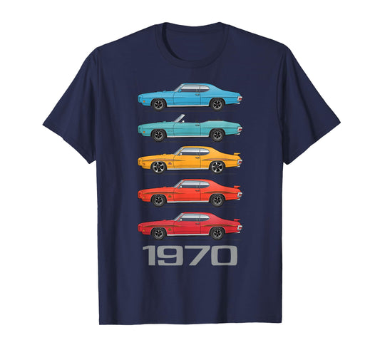 1970 70 GTO Classic Car Old School Muscle Car T-Shirt