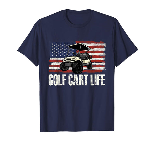 Golf Cart Life - Golf Lover Golfing Golfer Putter T-Shirt