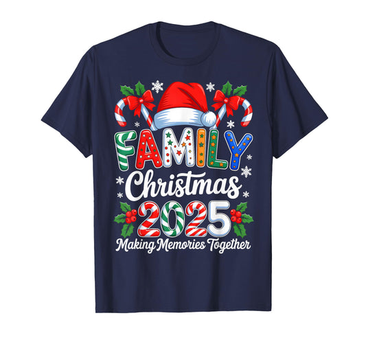 Family Christmas 2025 Matching Family Pajamas Xmas Squad T-Shirt
