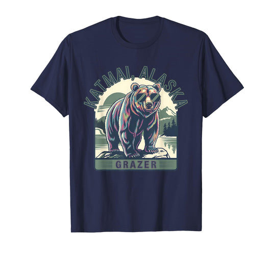Katmai Alaska Grazer Vintage Fat Bear Week 2025 T-Shirt