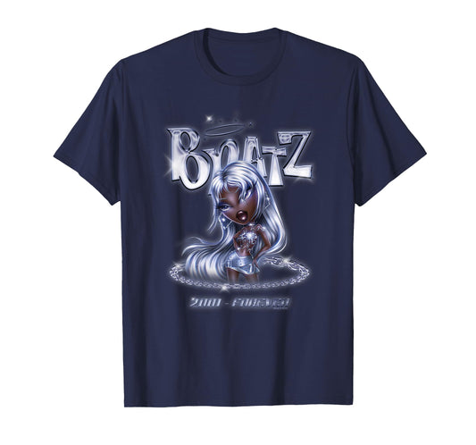 Bratz 2001 - Forever Felicia Silver Chains Vintage Logo T-Shirt