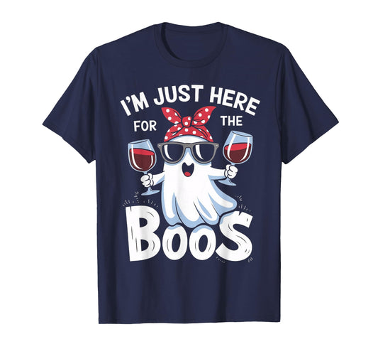Funny Halloween Ghost Design – I’m Just Here for the Boos T-Shirt