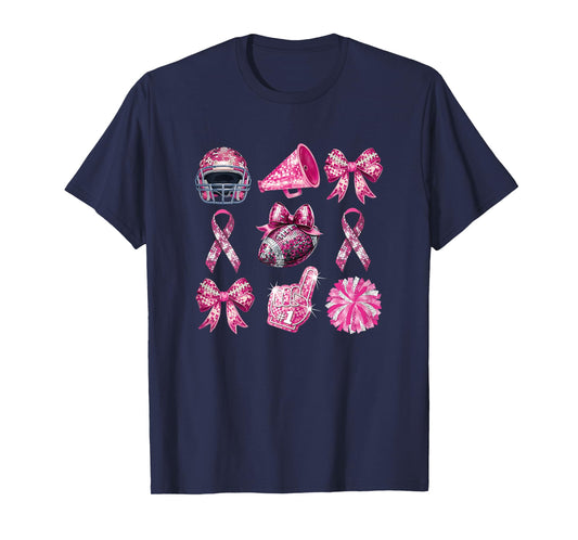 Funny Pink Out Tackle Breast Cancer Awareness For Mothers T-Shirt