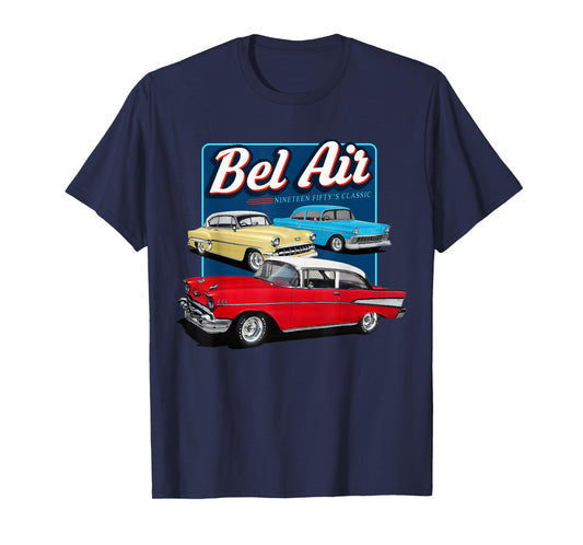 55 57 50 90s Chevys Bel Air Muscle Cars Truck T-Shirt