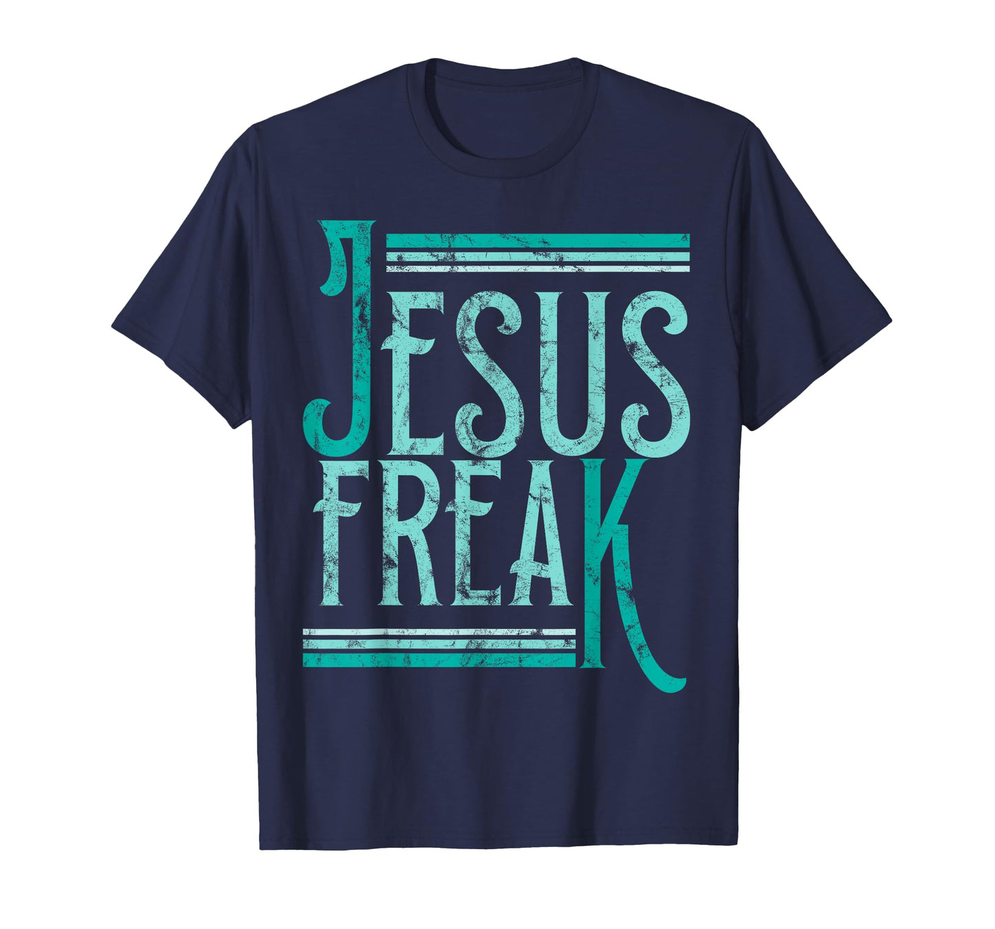 Christian Religious Bible Jesus Freak Distressed T-Shirt