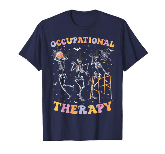 Skeleton Occupational Therapy Halloween OT Therapist T-Shirt