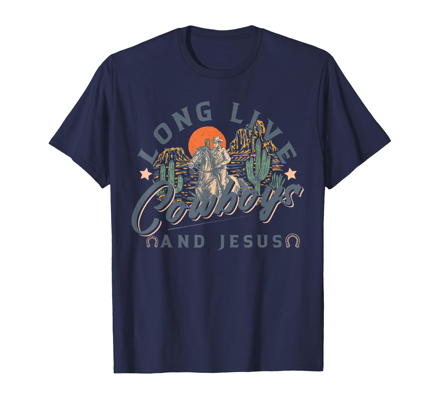 Cowboys And Jesus, Western Christian, Religious T-Shirt