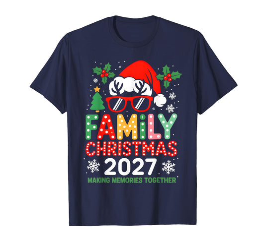 Family Christmas 2027 Christmas Squad Xmas Matching Pajamas T-Shirt