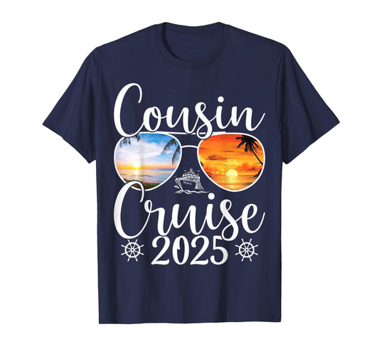 Cousin Cruise 2025 Girls Sister Cruise 2025 Vacation Lovers T-Shirt