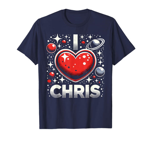 I Love Chris Red Heart I Heart Chris T-Shirt