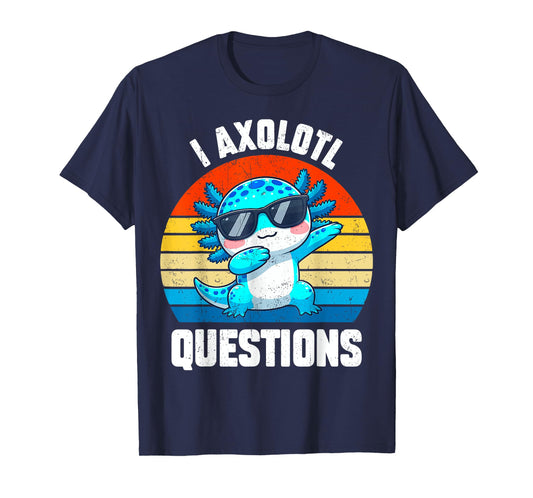 CuteI Axolotl Questions Kids Toddler Teens Boy Anime Kawaii T-Shirt