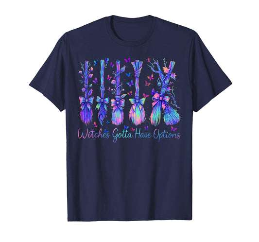 A Girl’s Gotta Have Options Retro Halloween Witches T-Shirt
