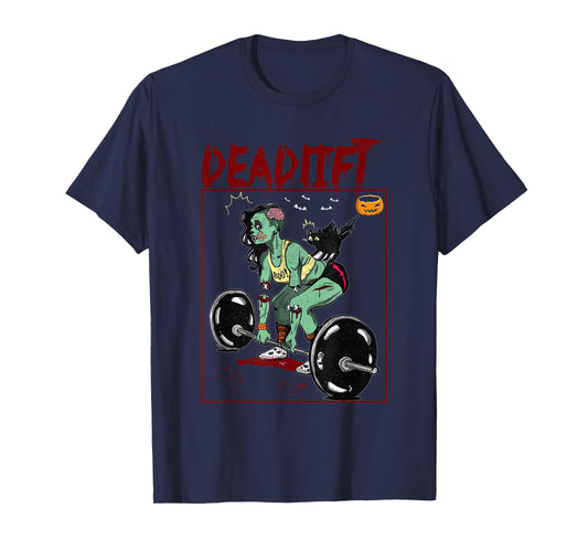 Deadlift Funny Halloween Costume Workout Exercise Fitness T-Shirt