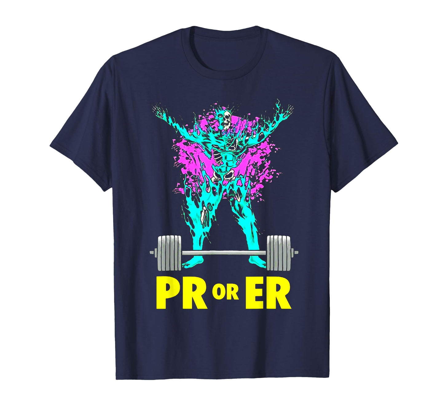 PR Or Er Weightlifting Bodybuilding workout Musclebuilding T-Shirt