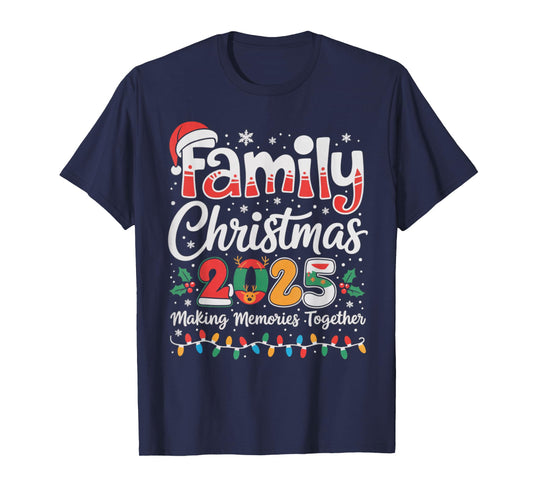 Family Christmas 2025 Matching Outfit Xmas Squad Santa Gifts T-Shirt