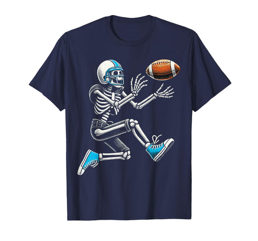 American Football Skeleton Halloween T-Shirt