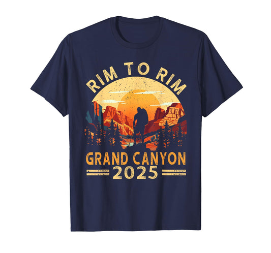 South Rim To North Rim Grand Canyon 2025 Hiking T-Shirt