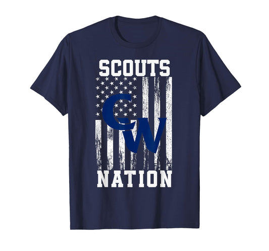 Conrad Weiser Scouts Logo Nation HS T-Shirt