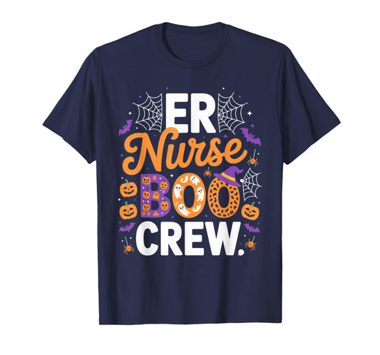 ER Nurse Boo Crew Halloween Spooky Outfit Emergency Staff T-Shirt