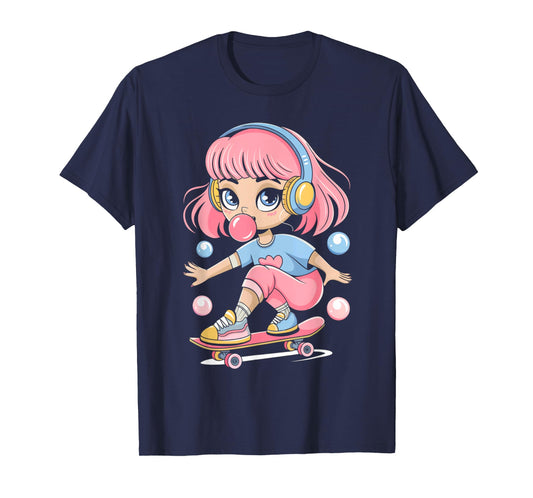 Skateboarding Girl Women Skateboard Skater Art Skateboarder T-Shirt