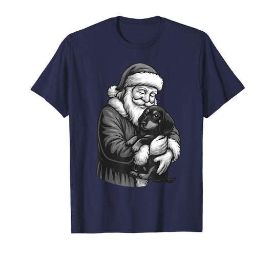 Dachshund Santa Claus Christmas Dog Lover T-Shirt