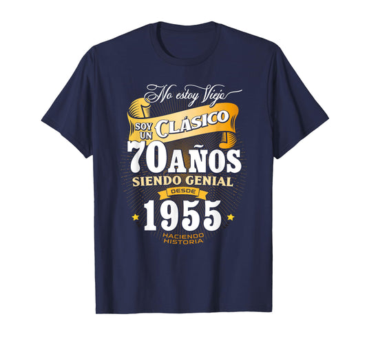 70th Birthday gift for Men in Spanish Regalo cumpleanos 70 T-Shirt