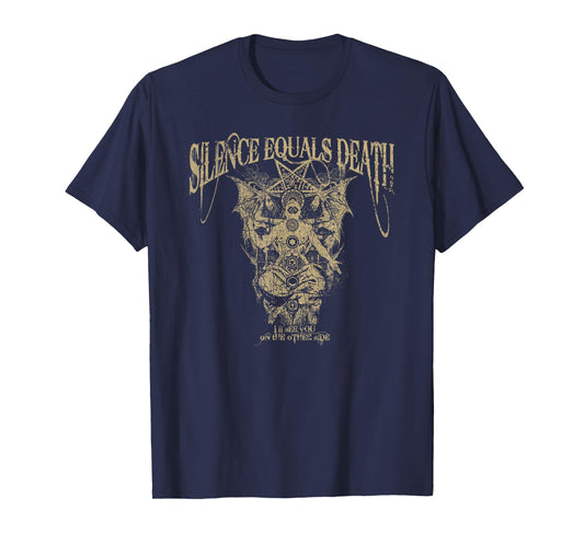 Vintage Silence Equals Death Sanity Assassin Tee T-Shirt