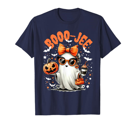 Boo-Jee Trick Or Treat Spooky Ghost Jack O Lantern Halloween T-Shirt