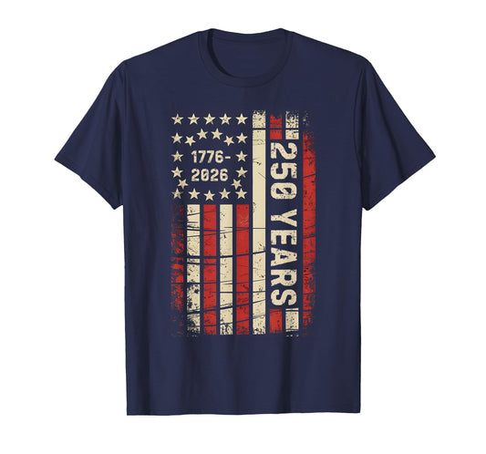 250 Years America Anniversary 250th Independence Day Vintage T-Shirt