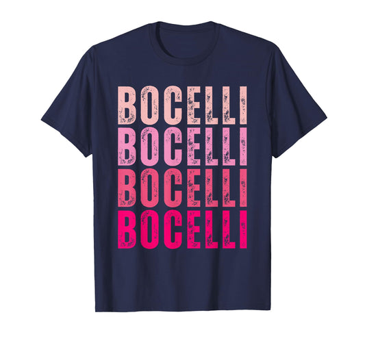 Bocelli Personalized Name I Love Bocelli Vintage T-Shirt