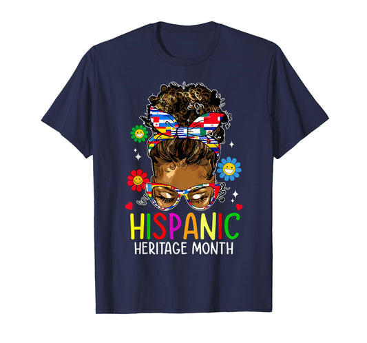 Hispanic Heritage Month Shirt Latin Teacher Women Girls Kids T-Shirt