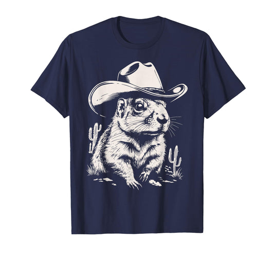 Vintage Cowboy Prairie Dog Western Rodeo Desert Animal T-Shirt