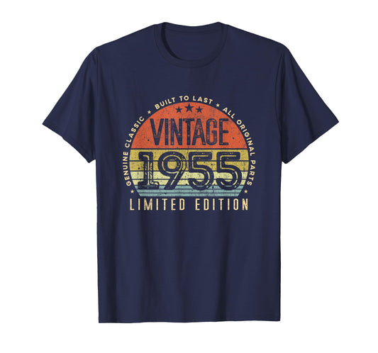 Vintage 1955 Limited Edition Retro Made in 1955 Men Womens T-Shirt