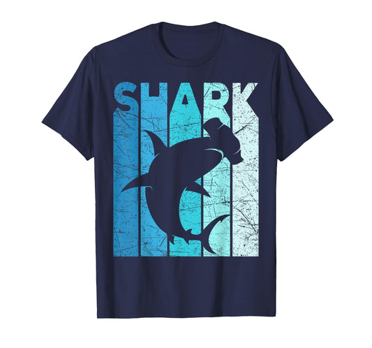 Hammerhead Shark Vintage Shark Lover Retro Oceanography T-Shirt