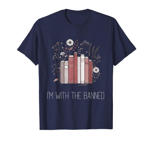 I'm With The Banned Tshirt Anti Censorship Vintage Graphic T-Shirt