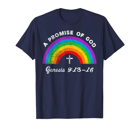 A Promise of God Genesis 9:13-16 LGBT Christian Gay Lesbian T-Shirt