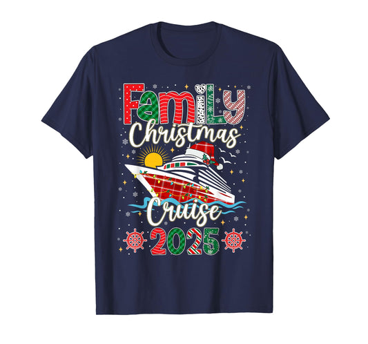 Family Christmas Cruise 2025 Matching Holiday Men Women Kids T-Shirt