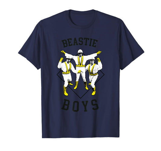 Beastie Boys Official Hello Nasty T-Shirt - Unisex-Adults, Music Fans, All Ages - Grey, Small, Short Sleeve, Classic Fit, Crew Neck, Polyester