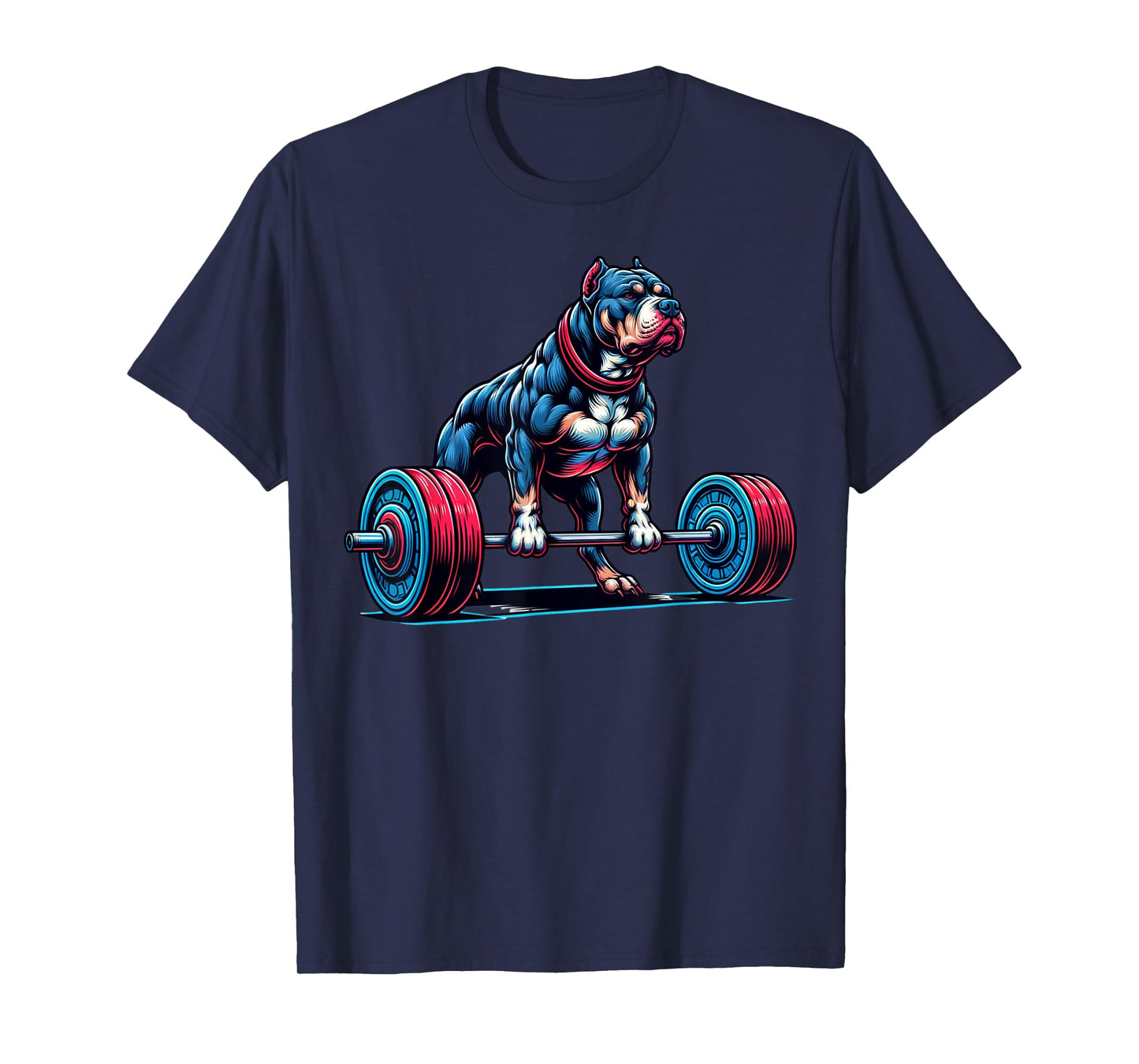 Pitbull Deadlifting Shirt, Pit Bull Gym Workout Deadlift Gym T-Shirt