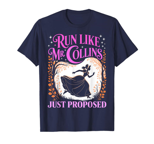 Run Like Mr Collins Just Proposed Vintage retro T-Shirt