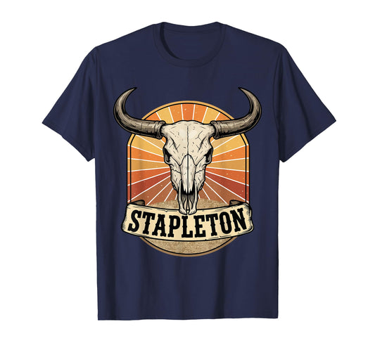 Vintage StapIeton Last Name Personalized 90s Style T-Shirt
