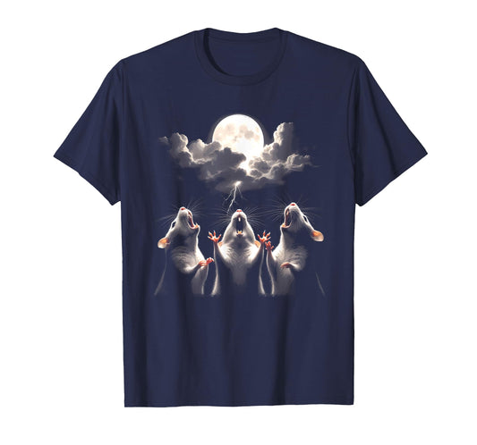 Rats Moon - Funny Weird Trashy Cursed Meme Rat T-Shirt