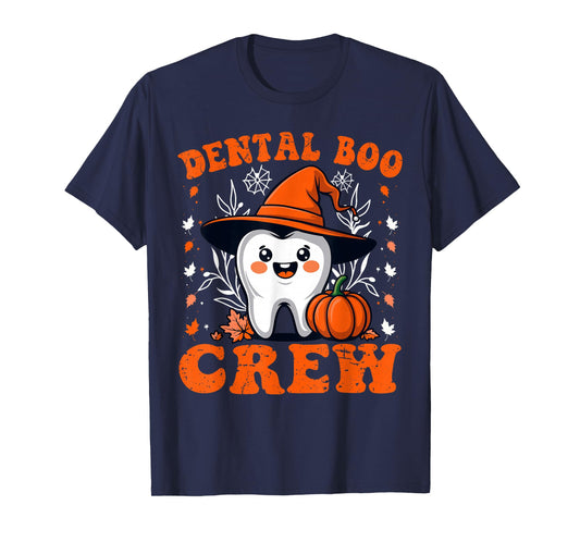 Halloween Dental Boo Crew Dentist Costume Teeth Women Men T-Shirt