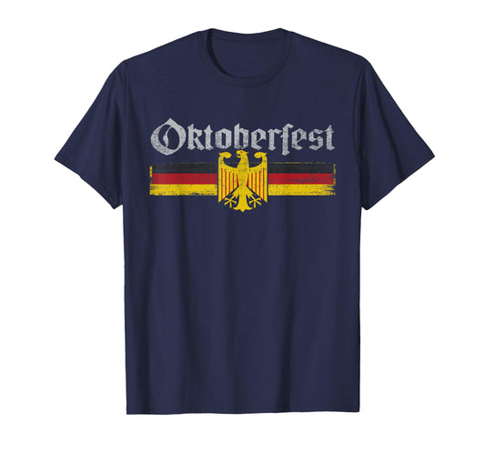Vintage Oktoberfest German Flag T-Shirt
